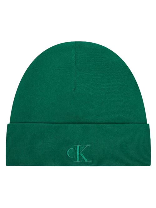 Cappello in viscosa verde Calvin Klein | LV04D8020GWCS